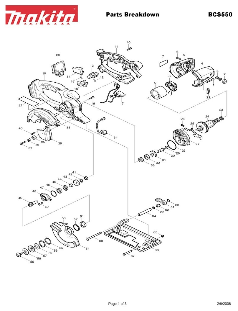 Makita BCS550 Quick start guide