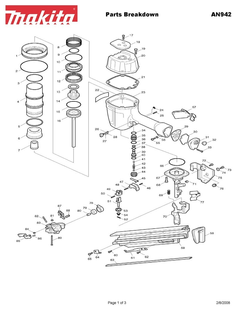 Makita AN942 Parts Breakdown