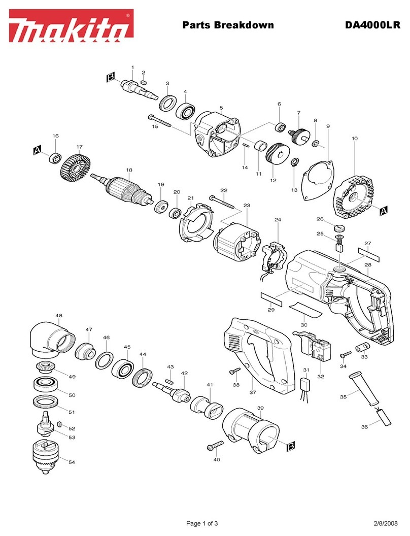 Makita DA4000LR Quick start guide