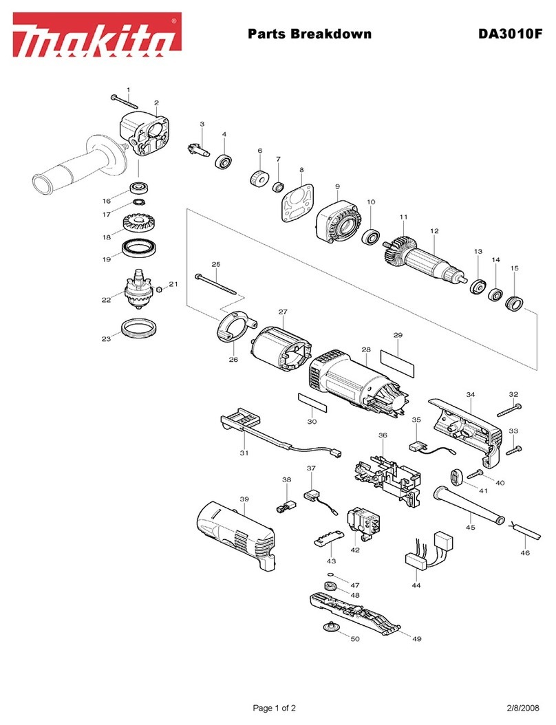 Makita DA3010F Quick start guide