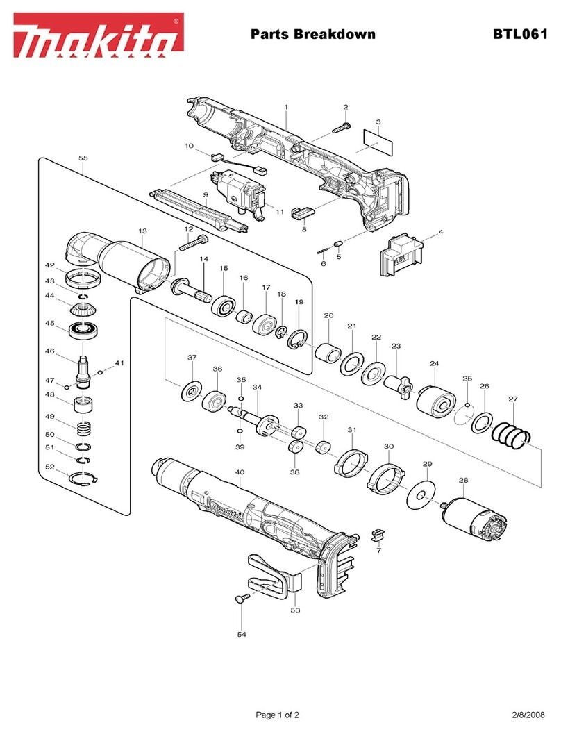 Makita BTL061 Parts Breakdown