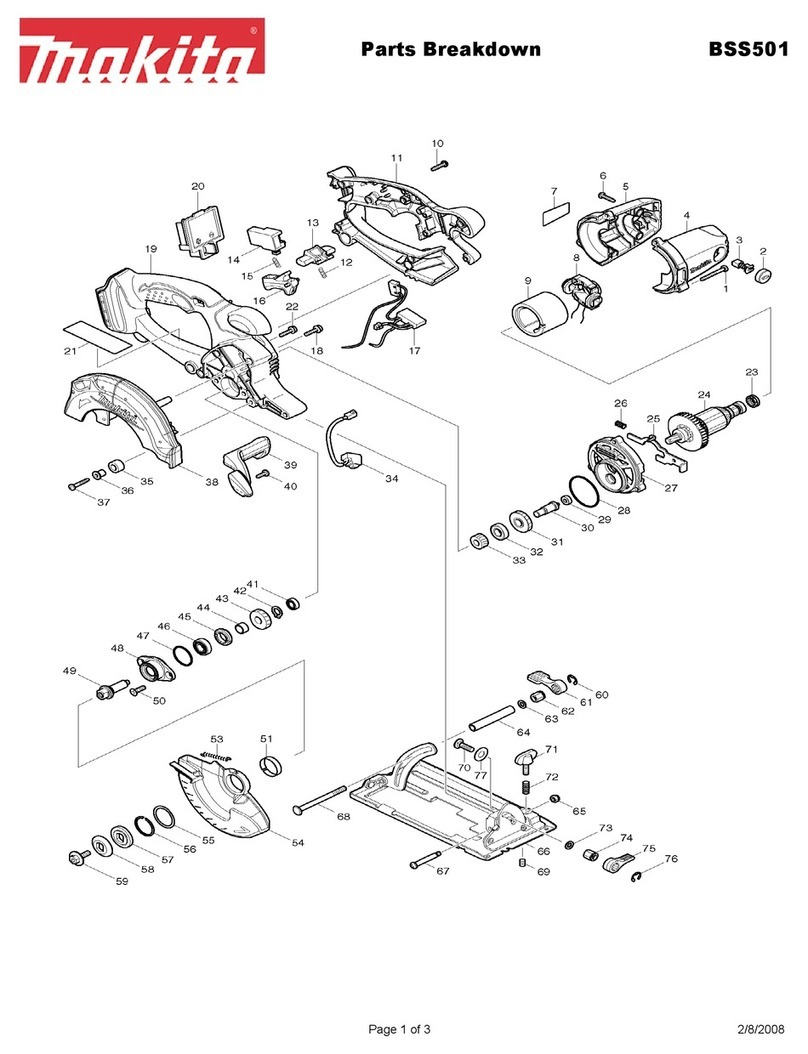 Makita BSS501 Quick start guide Makita BSS501 Quick start guide