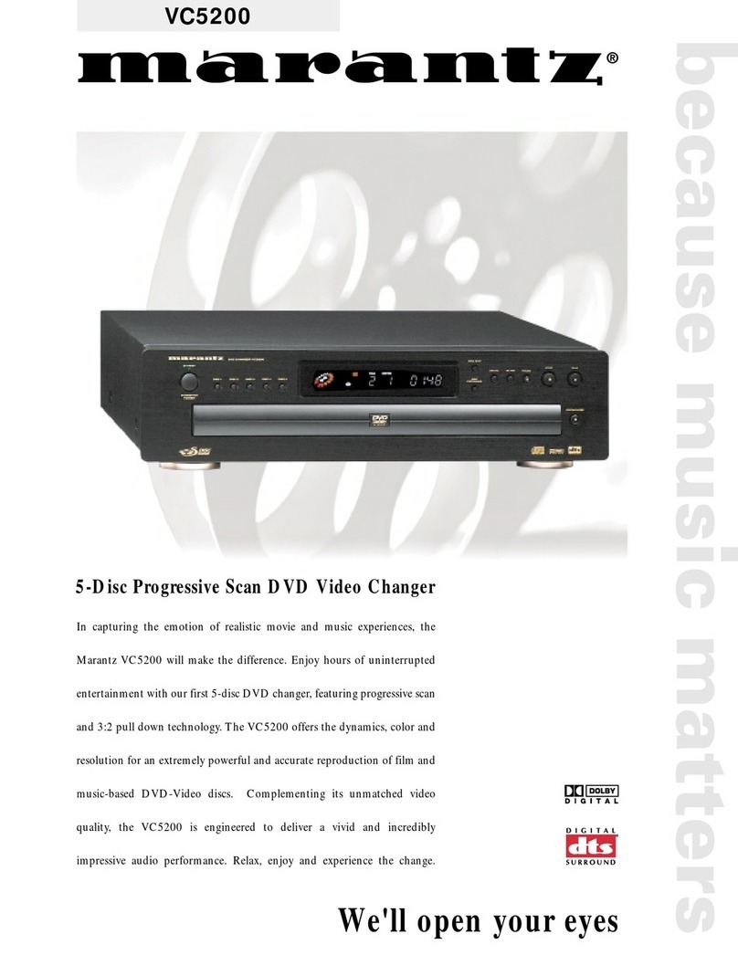 Marantz VC5200 User manual
