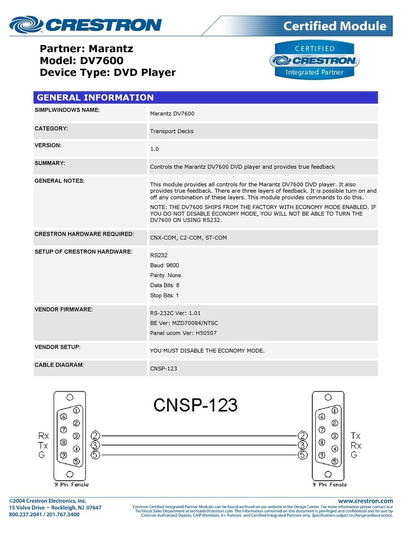 Marantz DV7600 User manual