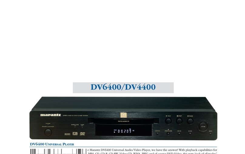 Marantz DV4400 User manual