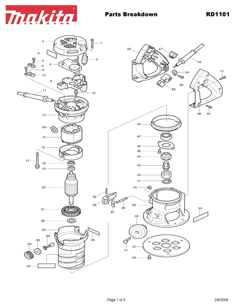Makita RD1101 Parts Breakdown