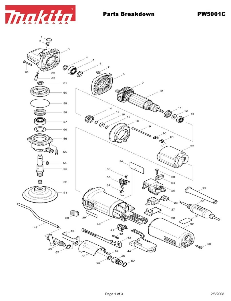 Makita PW5001C Quick start guide