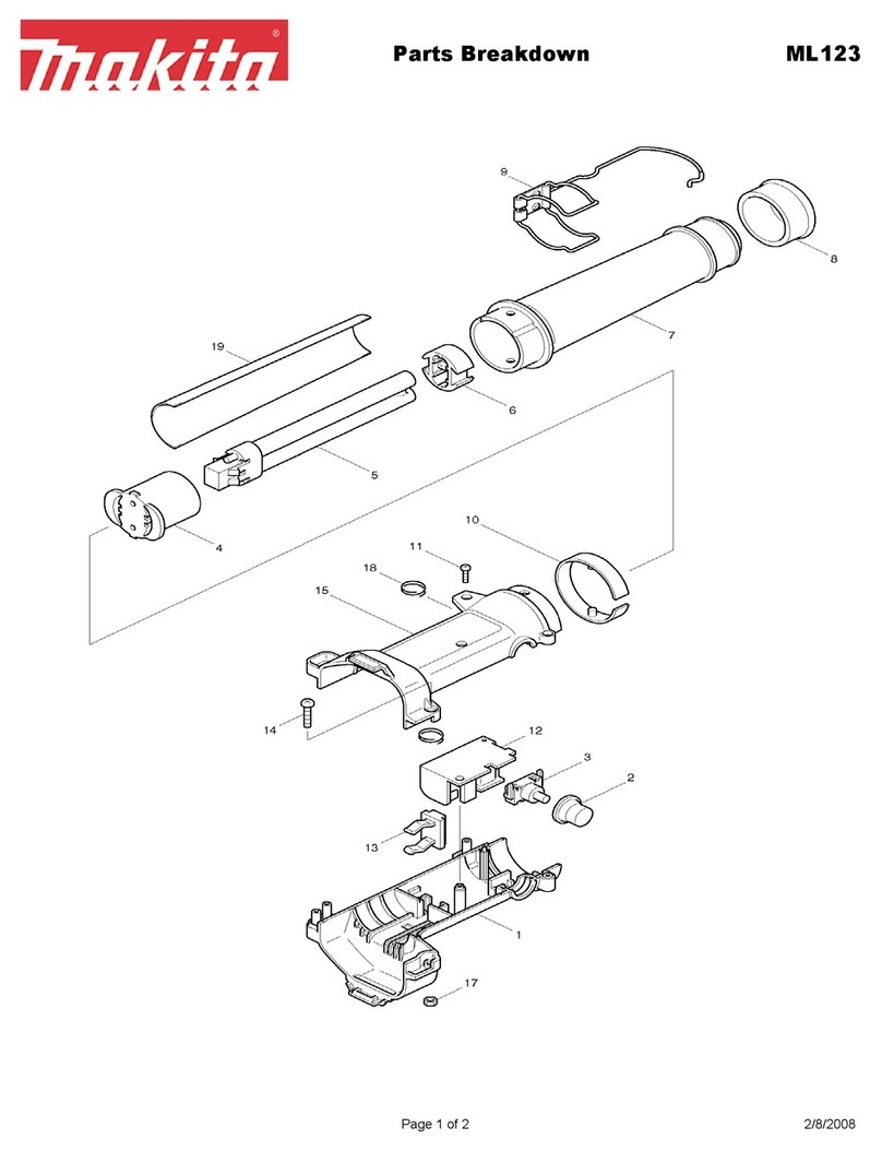 Makita ML123 Parts Breakdown