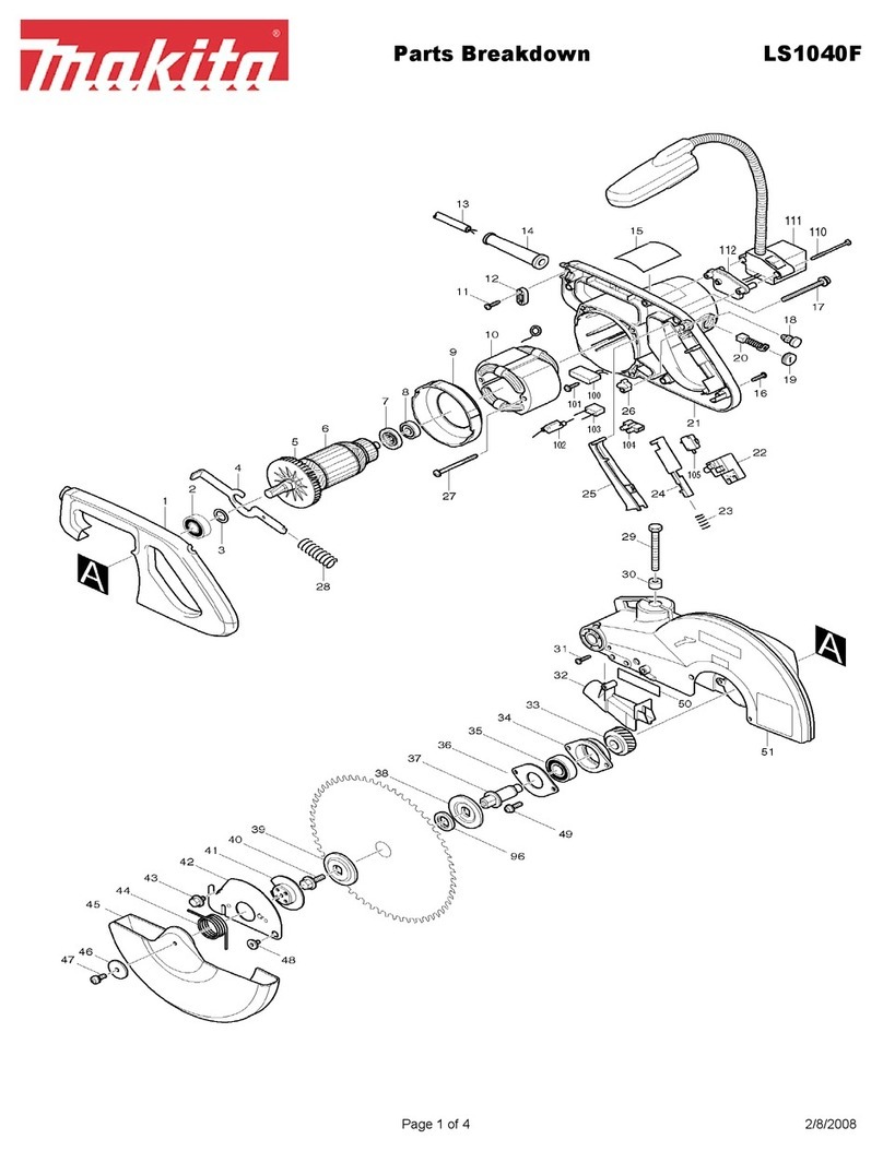 Makita LS1040F Quick start guide