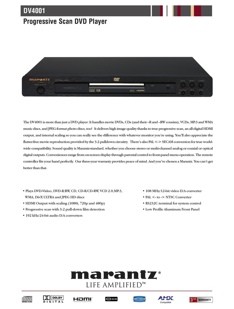Marantz DV4001 Specifications