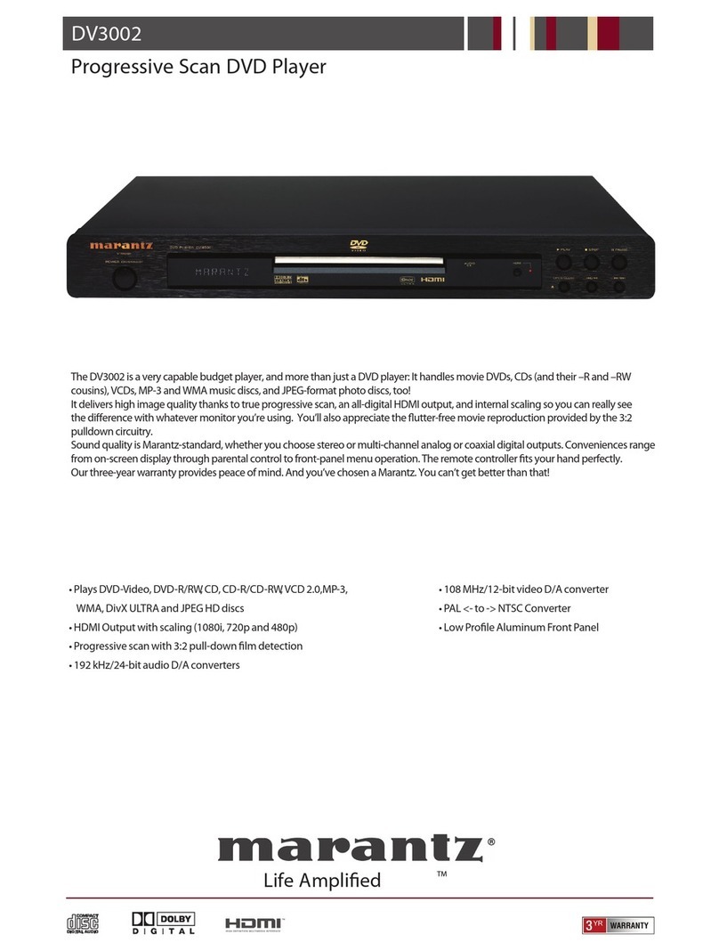 Marantz DV3002 User manual