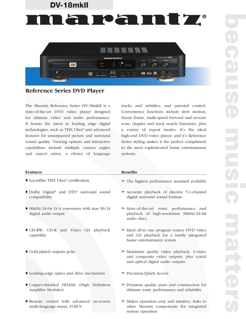 Marantz DV-18mkII Specifications