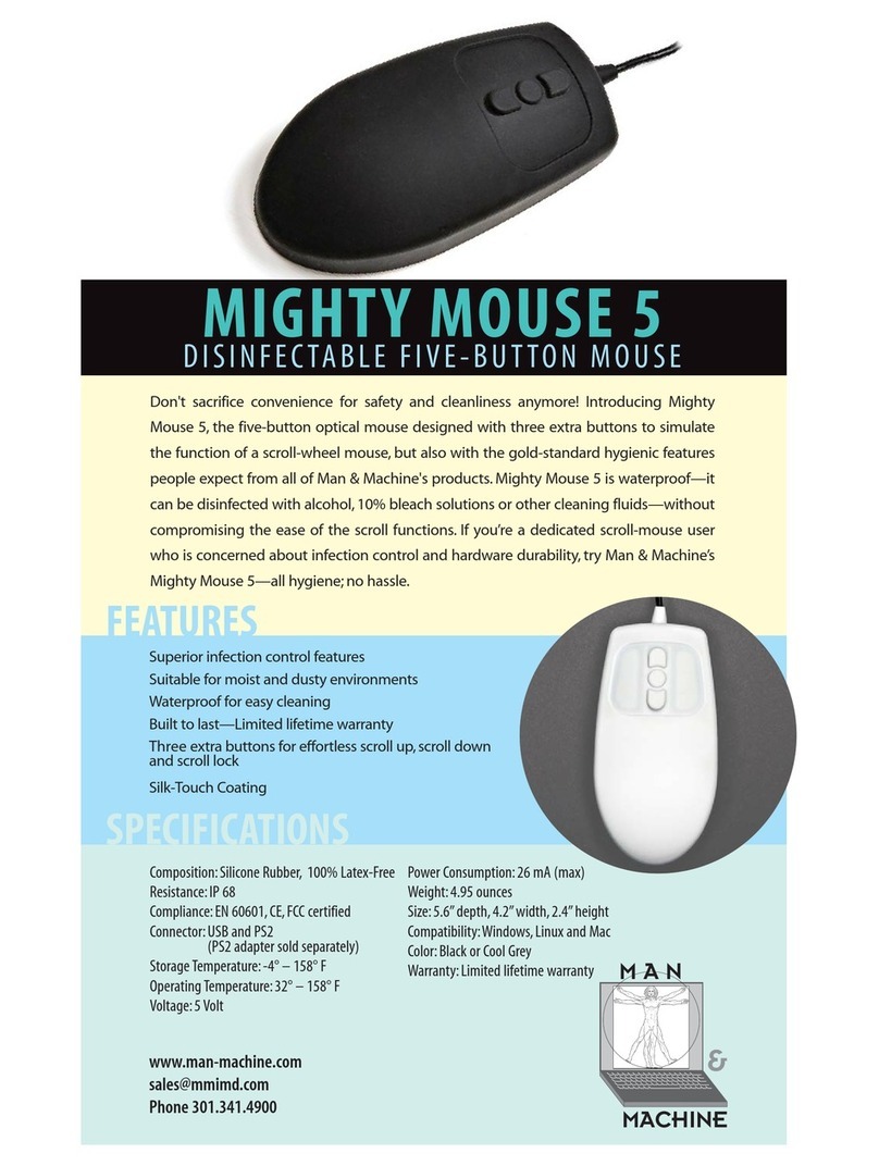 Man & Machine Mighty Mouse 5 User manual