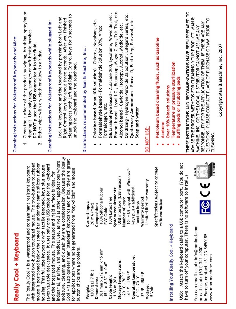 Man & Machine Really Cool + User manual