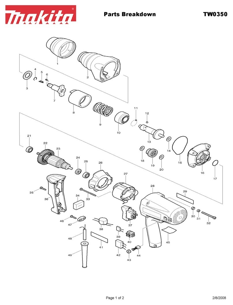 Makita TW0350 Quick start guide