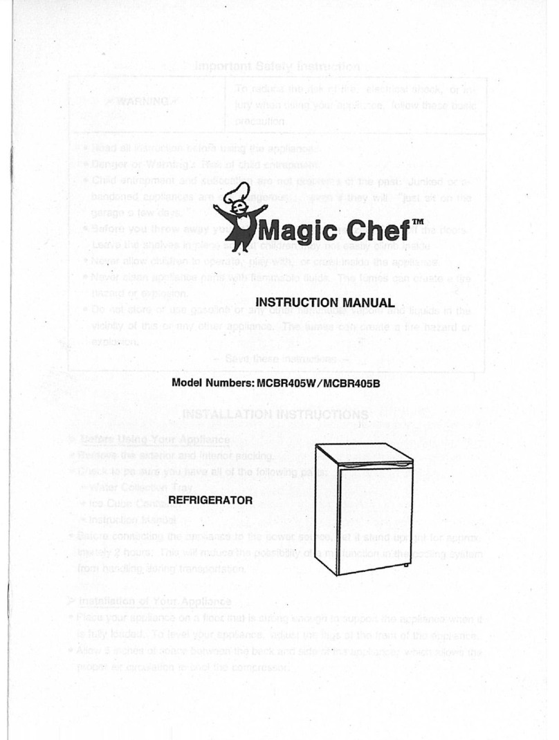 Magic Chef MCBR405B instruction manual
