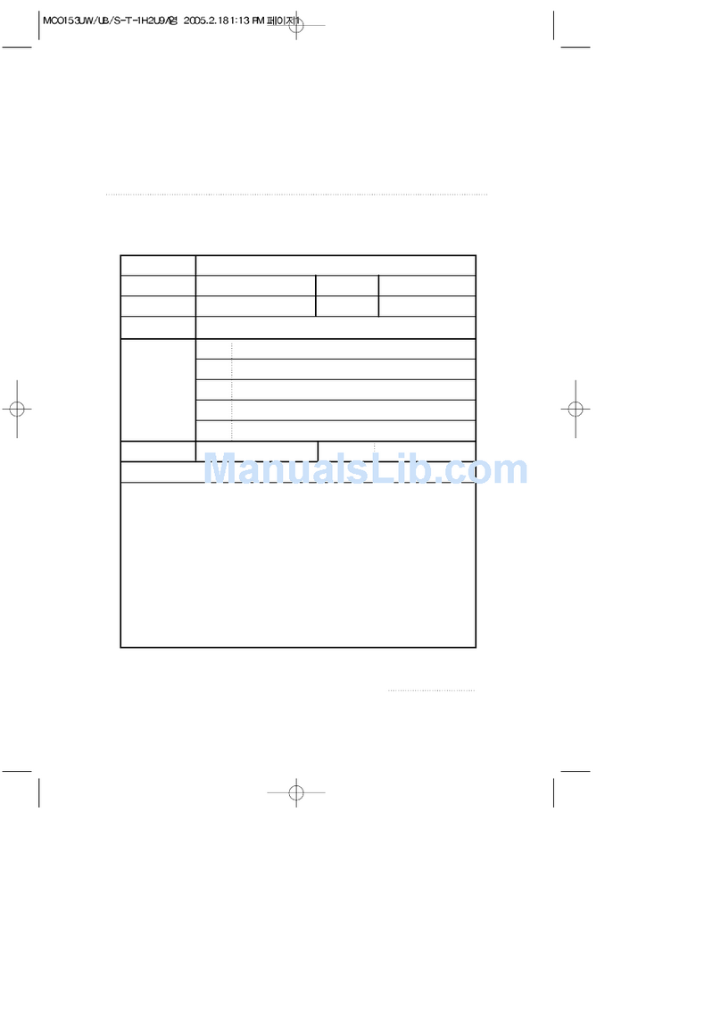 Magic Chef O153 User manual