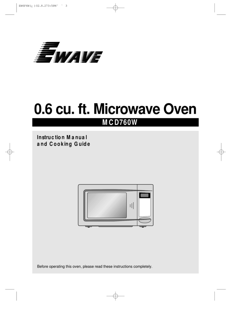 Magic Chef D760W Instruction manual & cooking guide