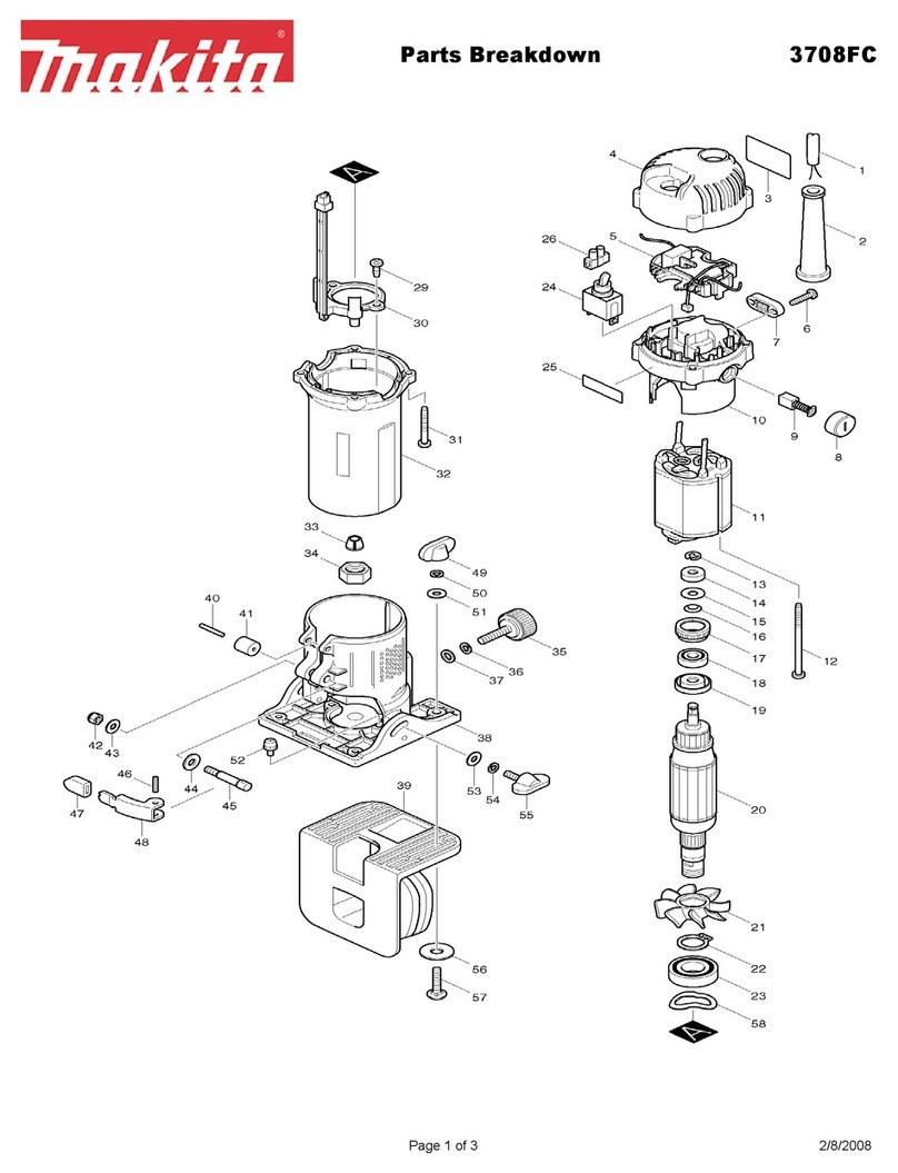 Makita 3708FC Quick start guide