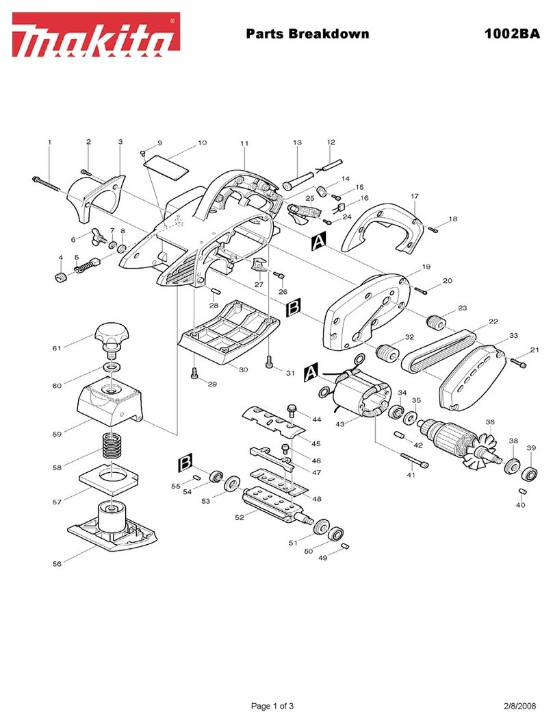 Makita 1002BA Quick start guide Makita 1002BA Quick start guide