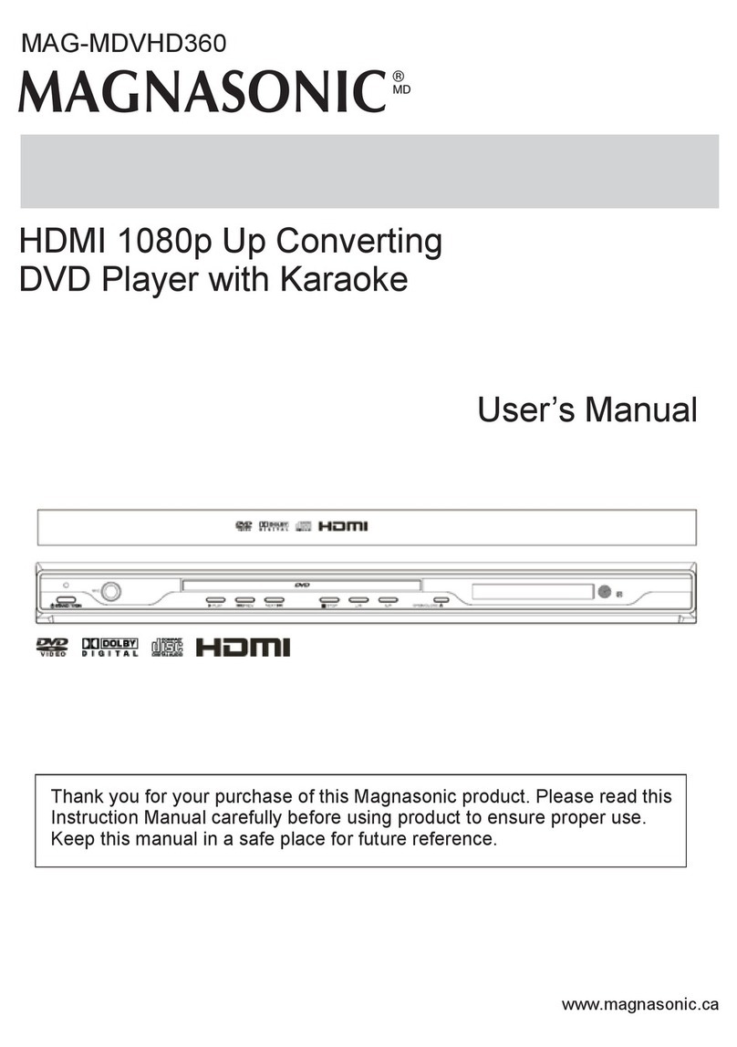 Magnasonic MDVHD360 user manual