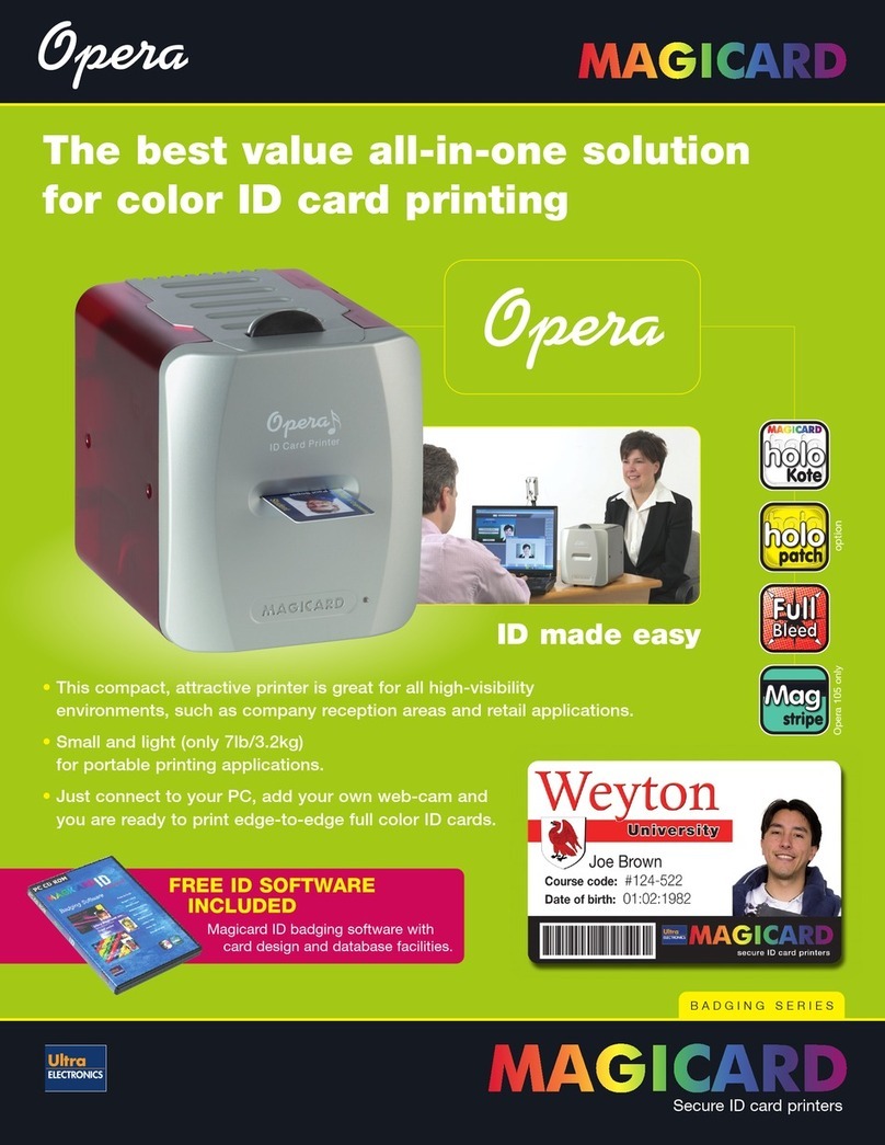 Magicard Opera 105 User manual