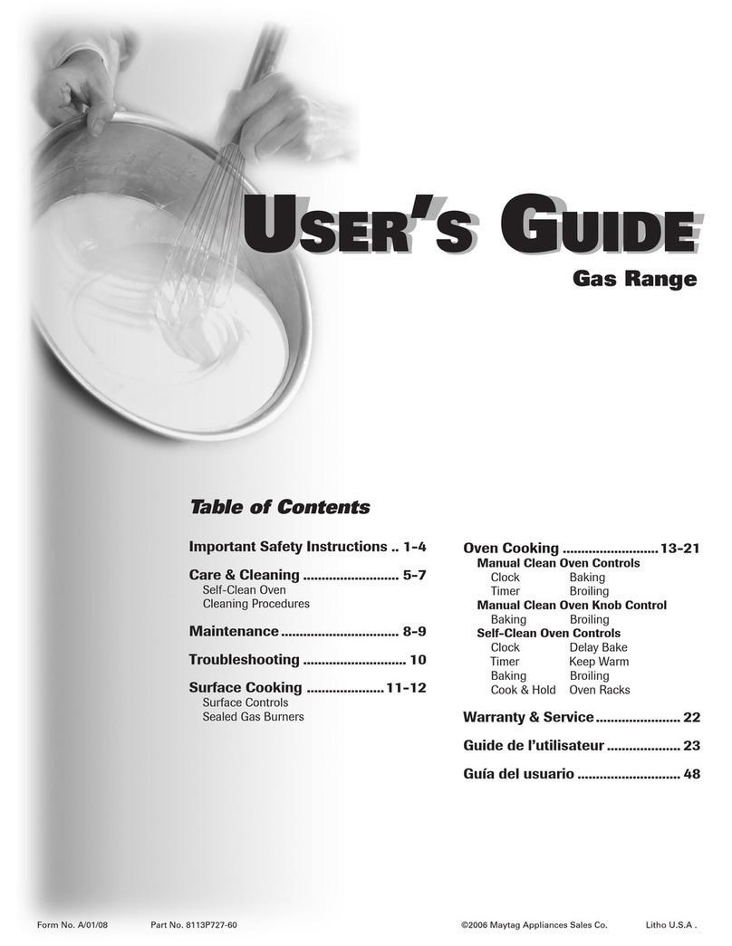 Magic Chef CGR3725ADS User manual