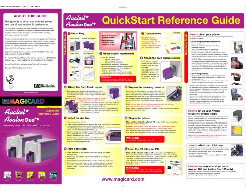 Magicard Avalon Duo User manual