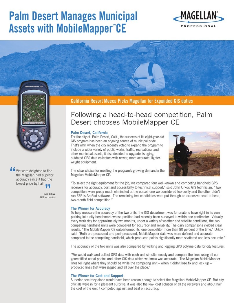 Magellan MobileMapper CE - Hiking GPS Receiver brochure