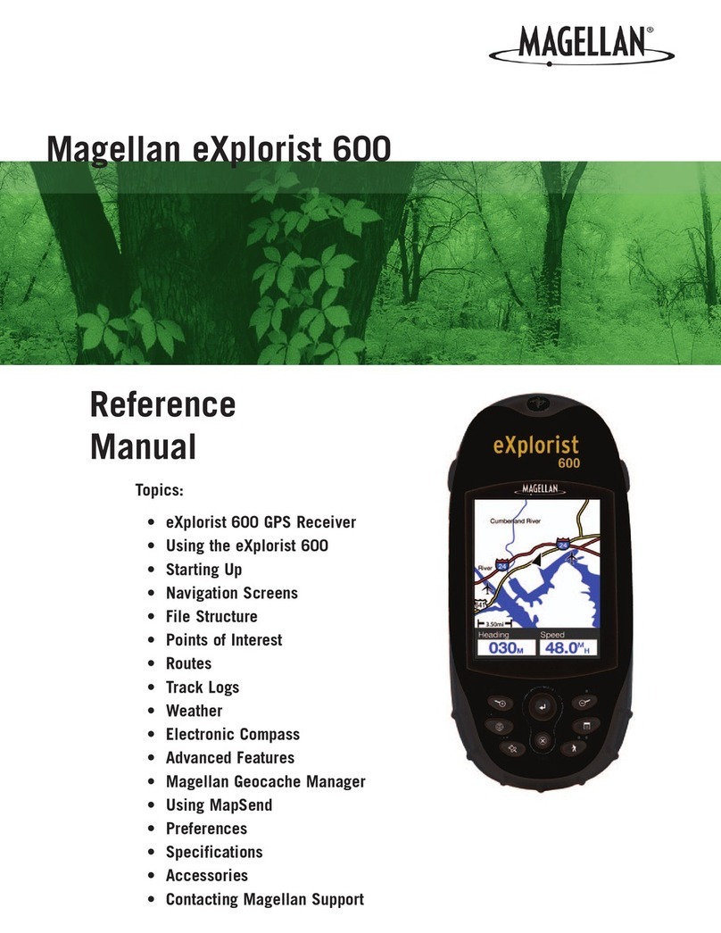 Magellan eXplorist 600 Reference manual