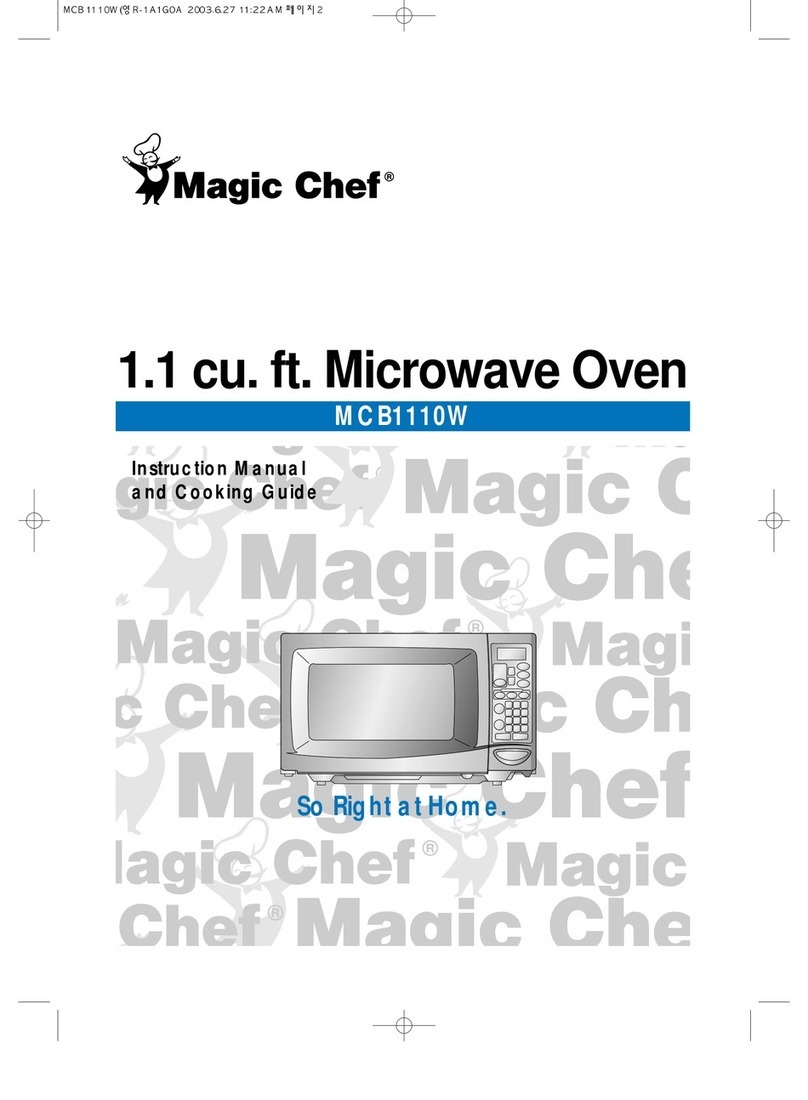 Magic Chef B1110W Instruction manual and cooking guide
