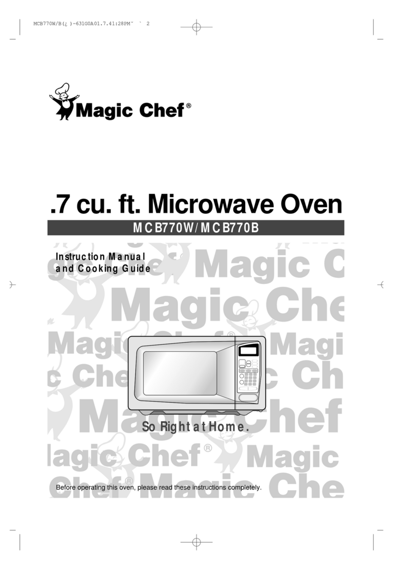 Magic Chef B770 Use and care manual