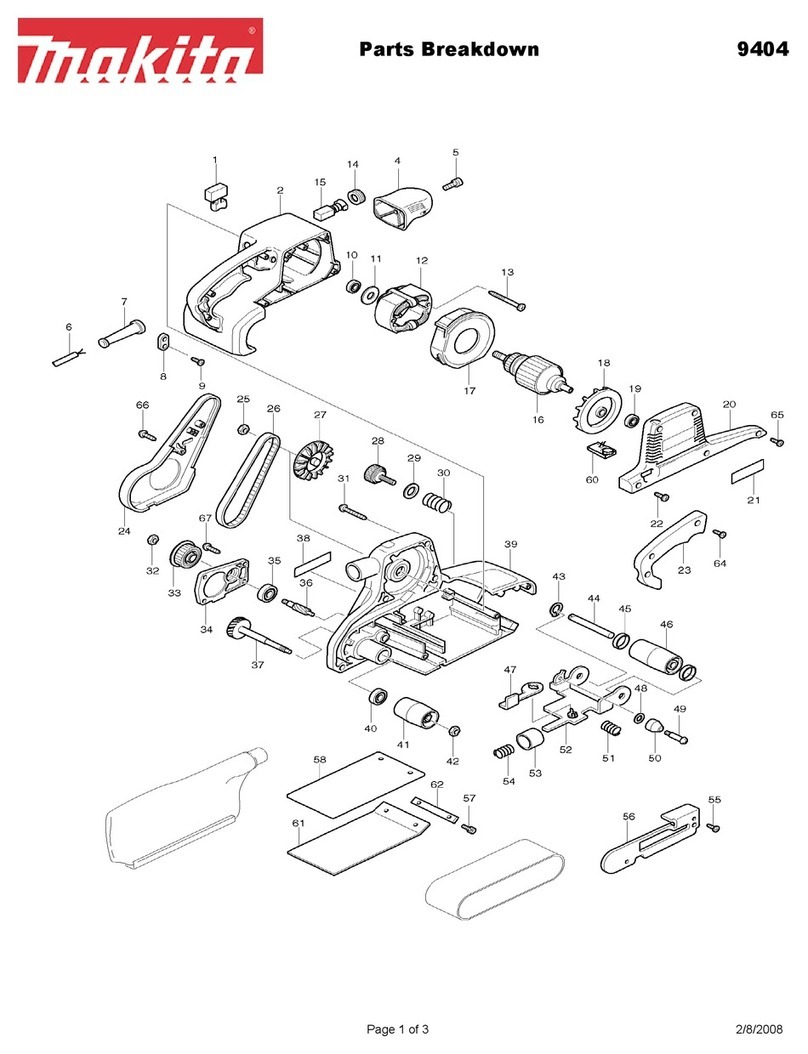 Makita 9404 Parts Breakdown