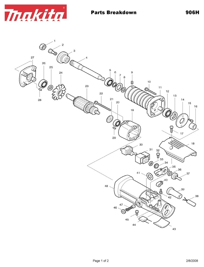 Makita 906H Parts Breakdown