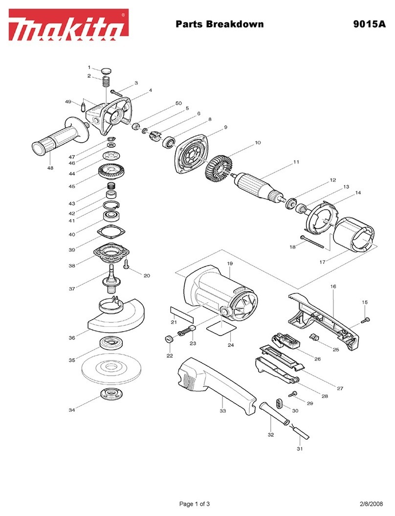 Makita 9015A Parts Breakdown