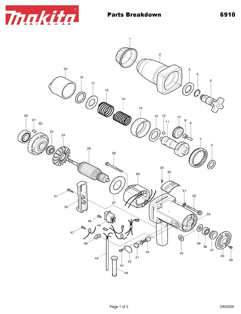 Makita 6910 Parts Breakdown