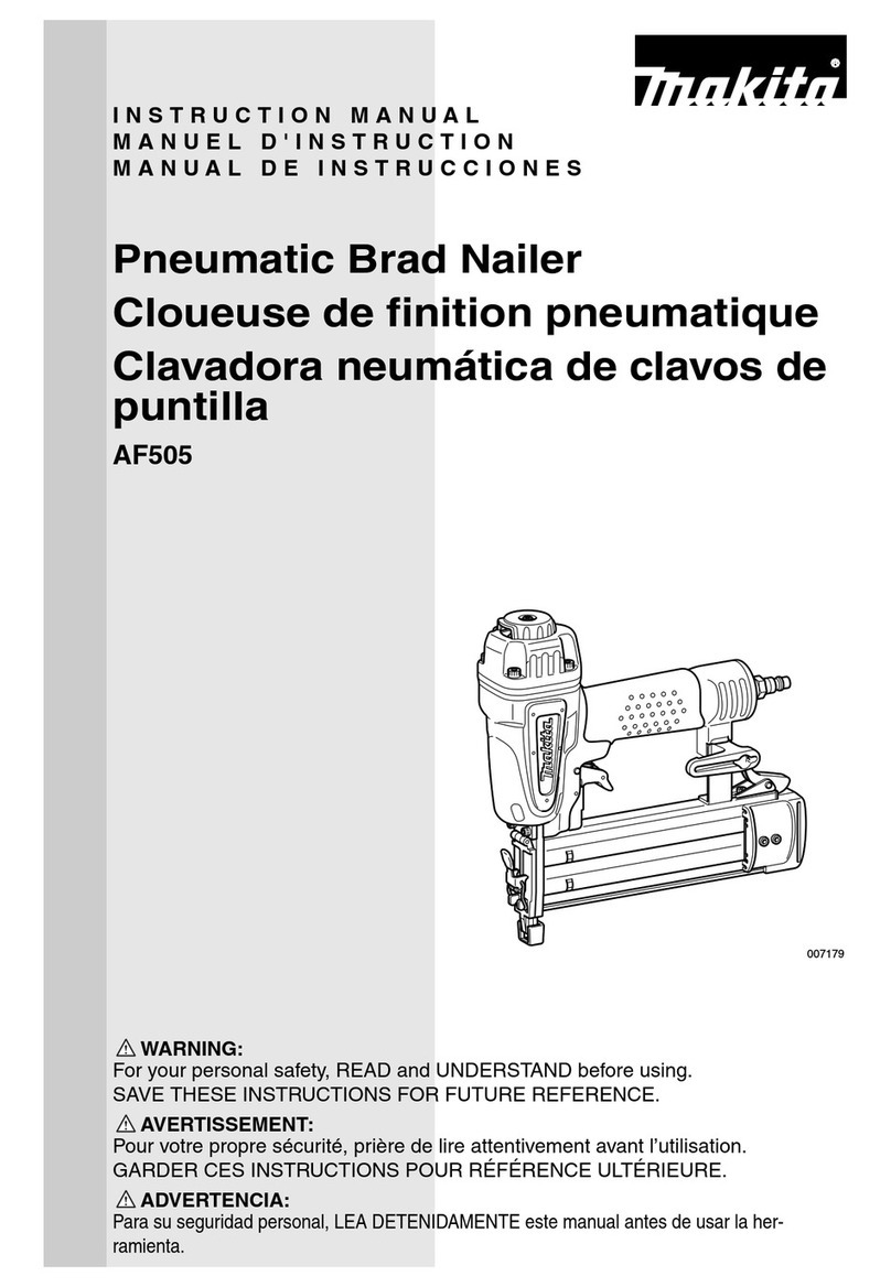 Makita AF505 User manual Makita AF505 User manual