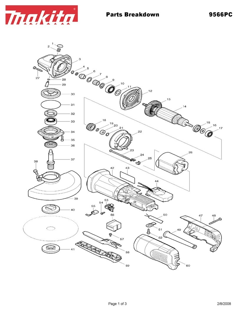 Makita 9566PC Parts Breakdown