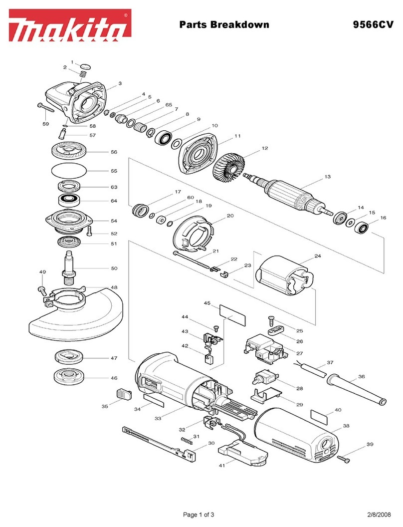 Makita 9566CV Quick start guide