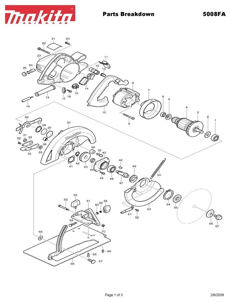 Makita 5008FA Quick start guide