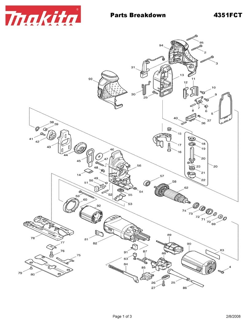 Makita 4351FCT Parts Breakdown