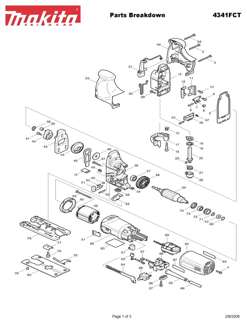 Makita 4341FCT Parts Breakdown