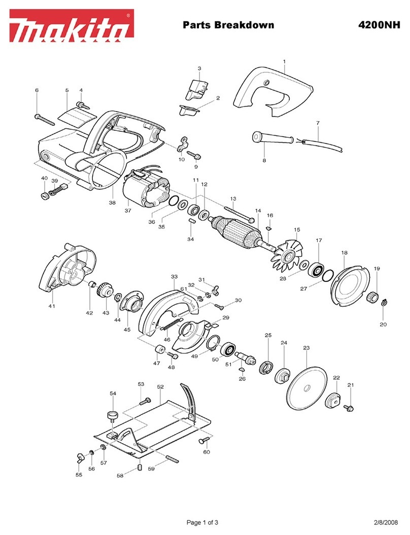 Makita 4200NH Quick start guide