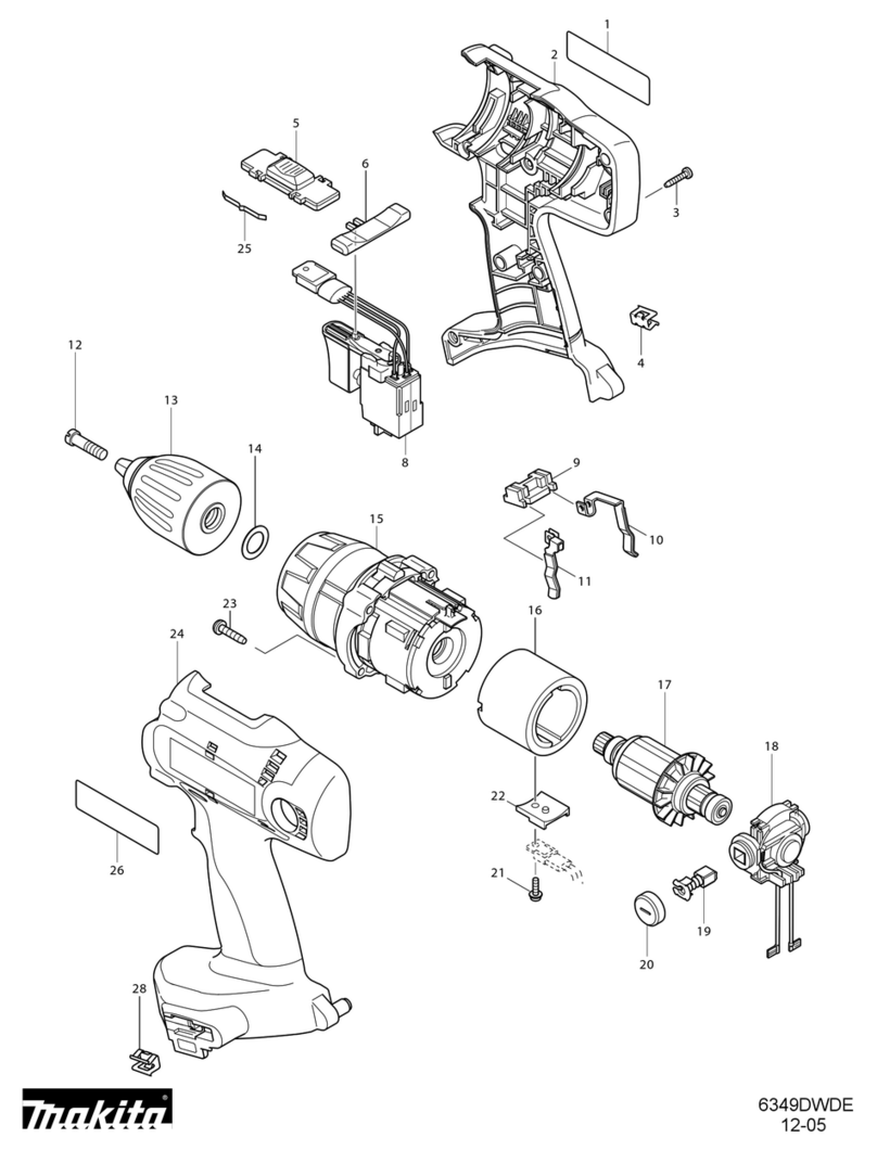 Makita 6349DWDE Quick start guide