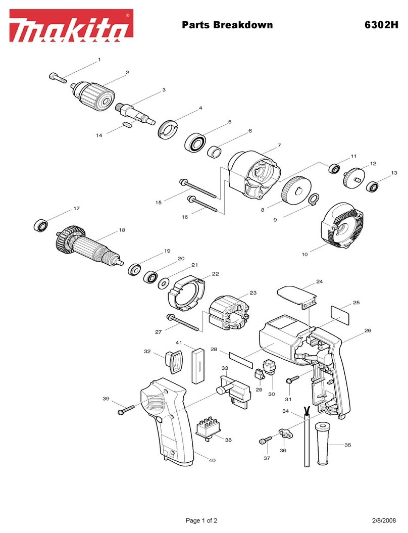 Makita 6302H Parts Breakdown