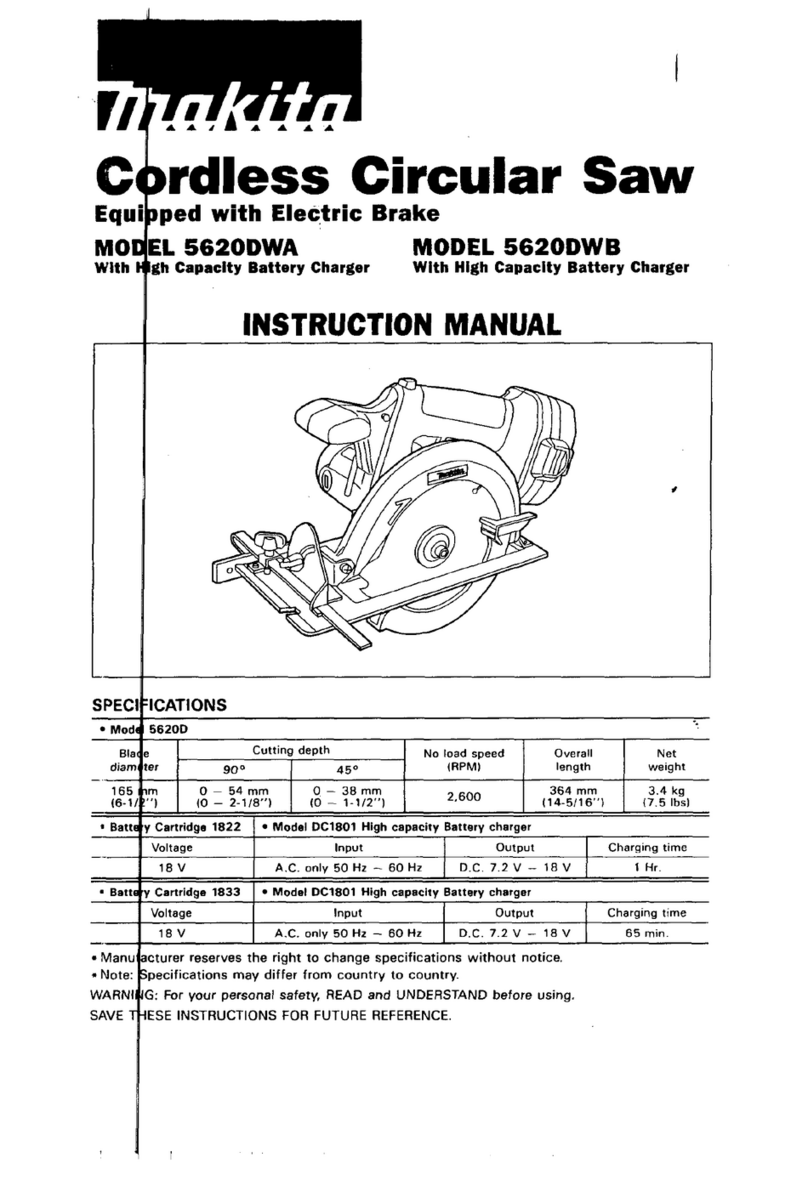 Makita 5620DWA User manual