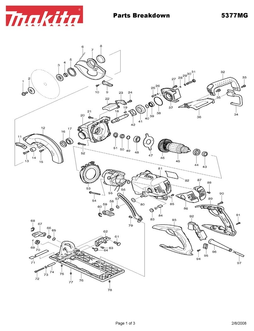 Makita 5377MG Parts Breakdown