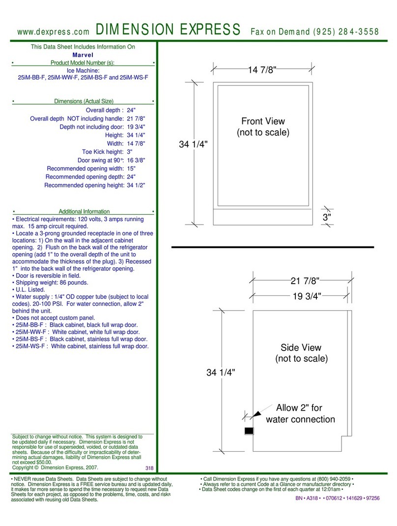 Marvel 25IM-BB-F Dimensions