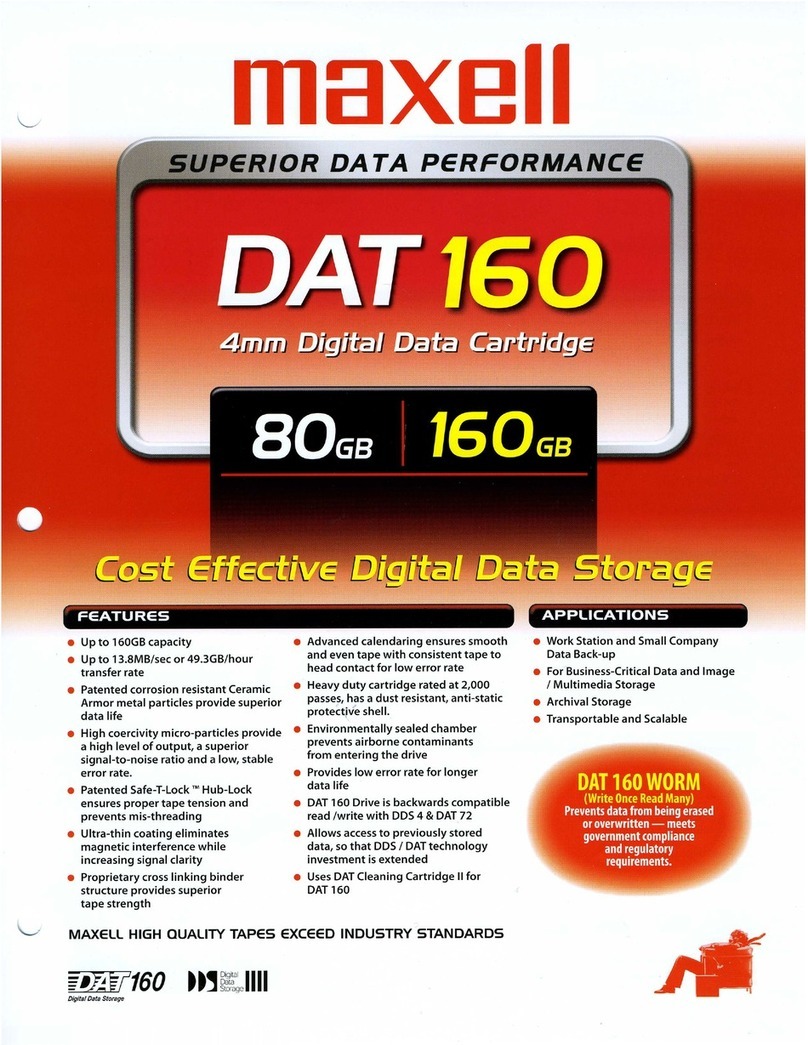 Maxell DAT 160 80GB User manual