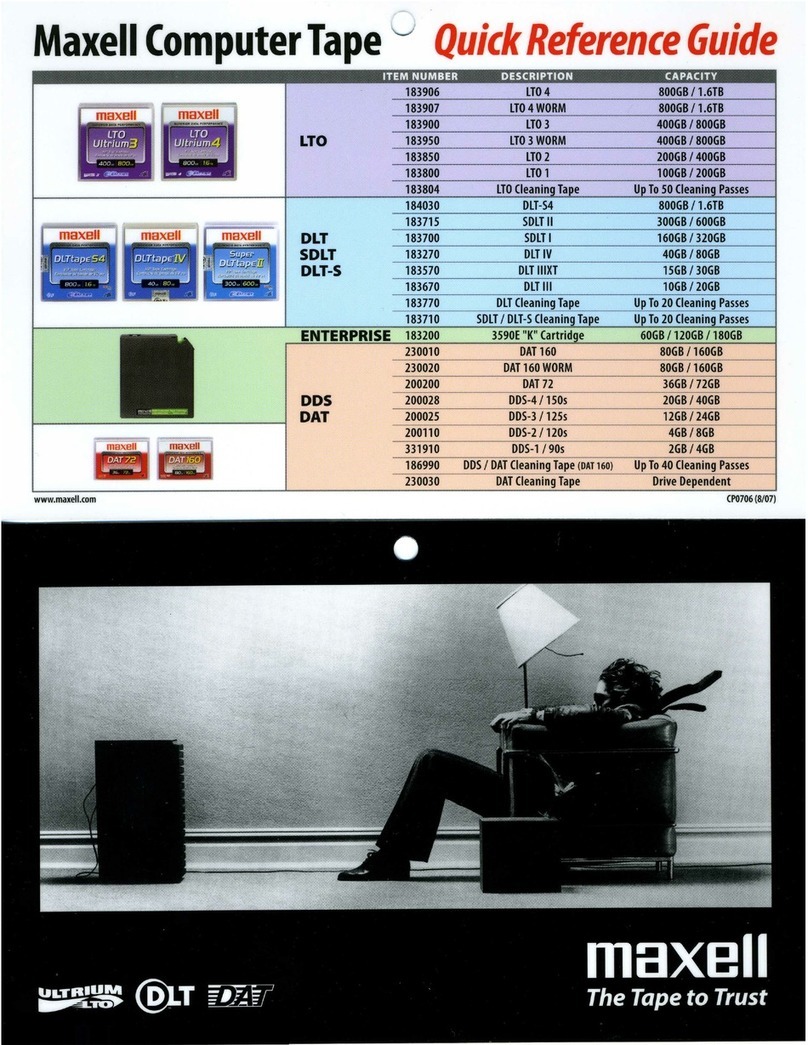 Maxell DAT 160 80GB User manual